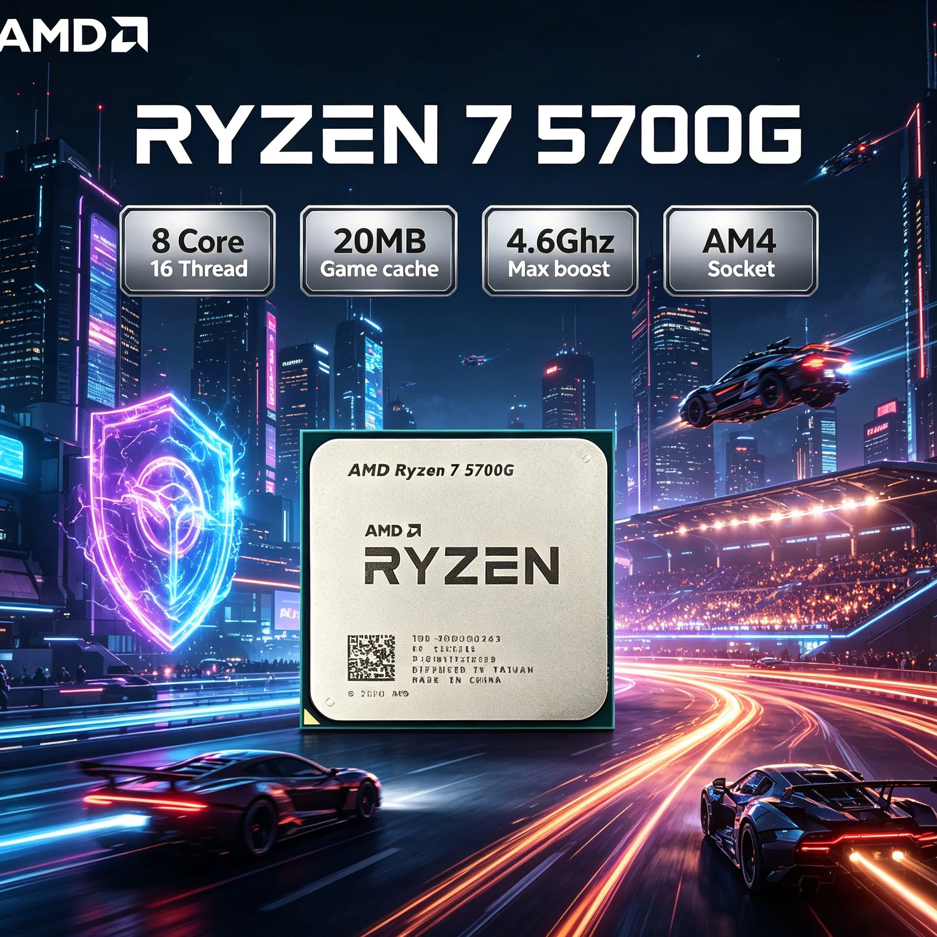 Cpu Cooler - AMD Ryzen 7 5700G Desktop CPU