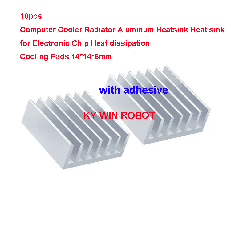 10Pcs Mini Adhesive Aluminum R - огляд і ціна Heatsink