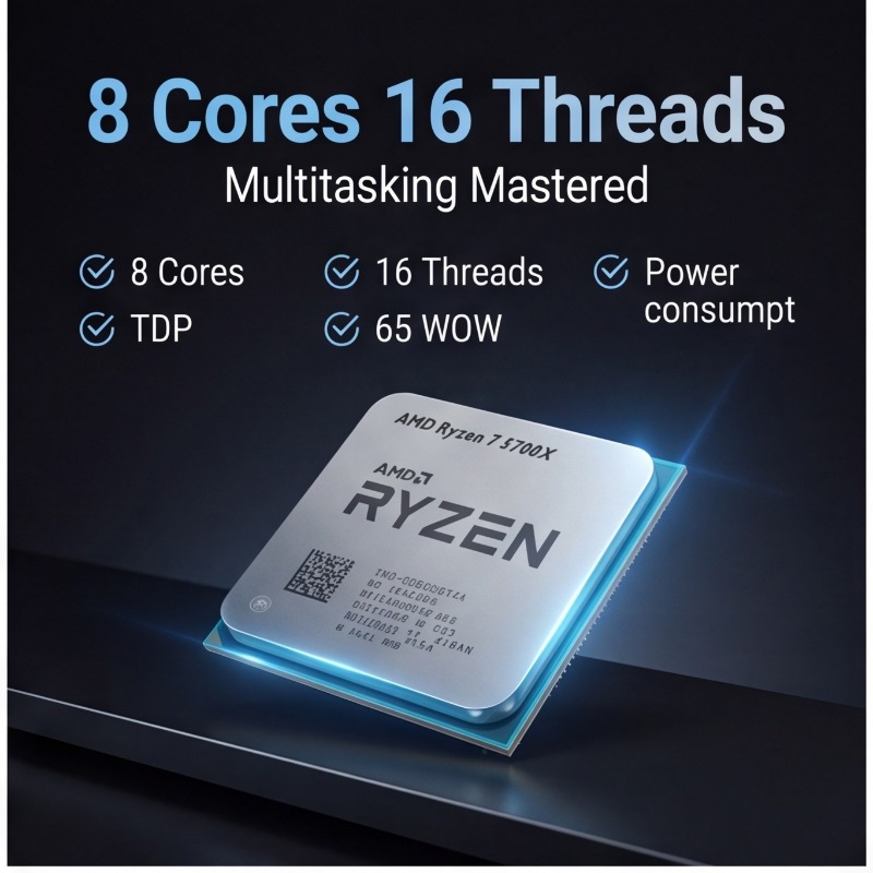 AMD Ryzen 7 5700X Processor Fo - огляд і ціна Cpu Fan