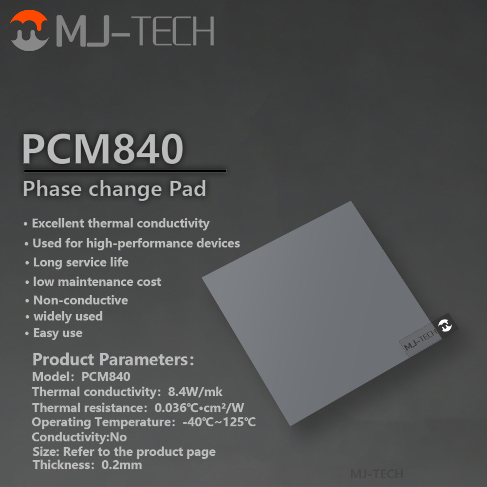 MJ-TECH PCM840 Phase Change Pa - огляд і ціна Thermal Paste