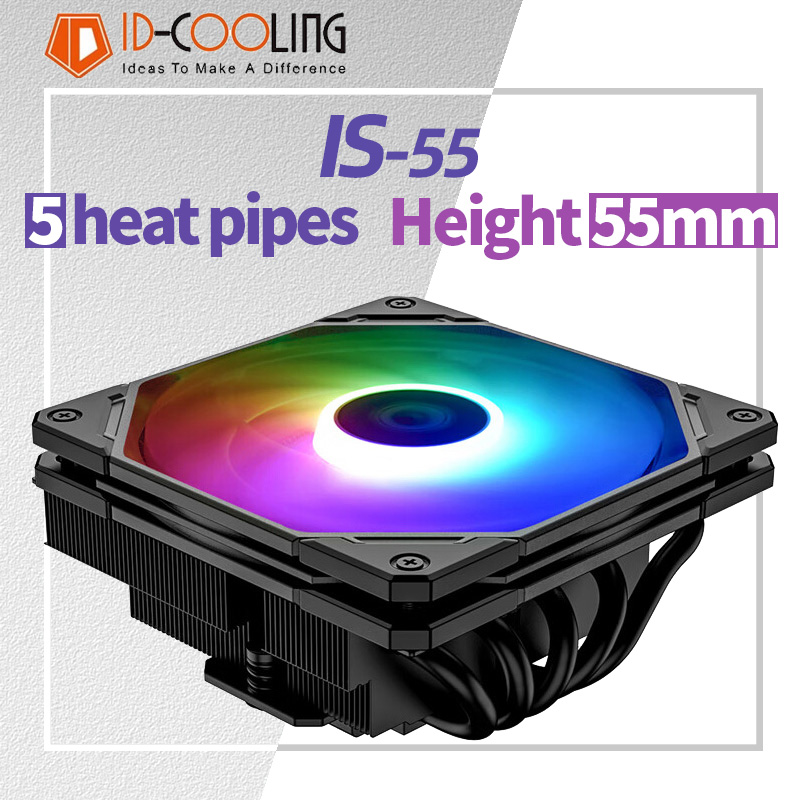 ID-COOLING IS-55 5Heatpipe CPU - огляд і ціна Cpu Heatsink