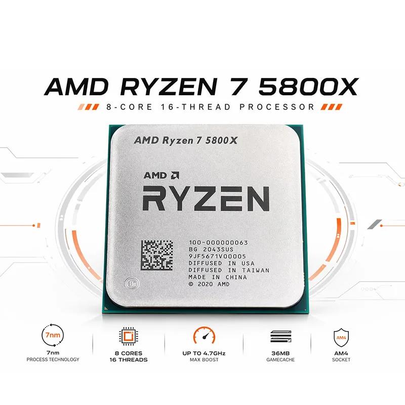 AMD Ryzen 7 5800X Unlocked Ove - огляд і ціна Cpu Fan